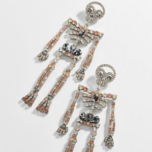 Jazzy Skeleton Drop Earrings
